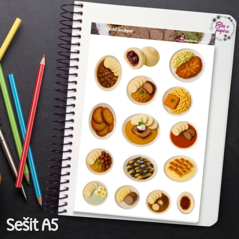 Česká kuchyně | Samolepky do diáře