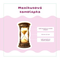 Přesýpací hodiny | Samolepka do diáře