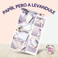 Papír, pero a levandule | Samolepky do diáře - obrázkové boxy