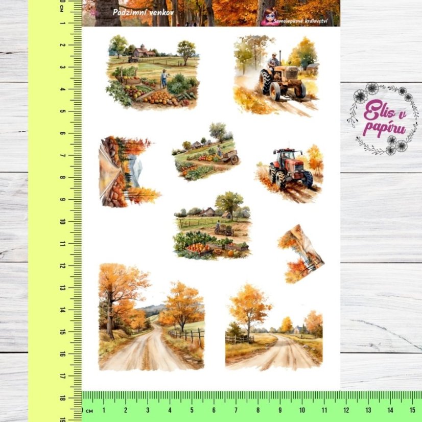Podzimní venkov | Samolepky do diáře