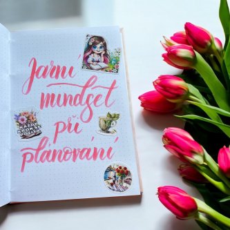 Použité samolepky Jaro s Elis, Citáty do diáře, Něžné konvalinky