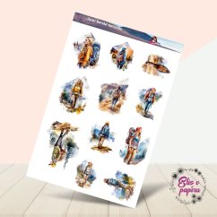 Jarní horská turistika | Samolepky do diáře