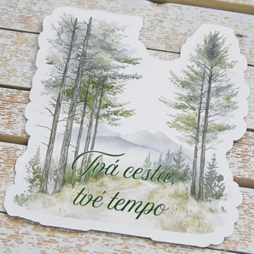 Tvá cesta, tvé tempo | Samolepka do diáře