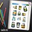 Léto ve sklenici, samolepky do diáře, bujo, plánování, journaling, scrapbooking, deník, diářové samolepky, přírodní, české samolepky. Léto ve sklenici, samolepky do diáře, bujo, plánování, journaling, scrapbooking, deník, diářové samolepky, přírodní, české samolepky.