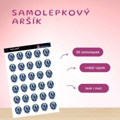 Noční směna | Samolepky do diáře