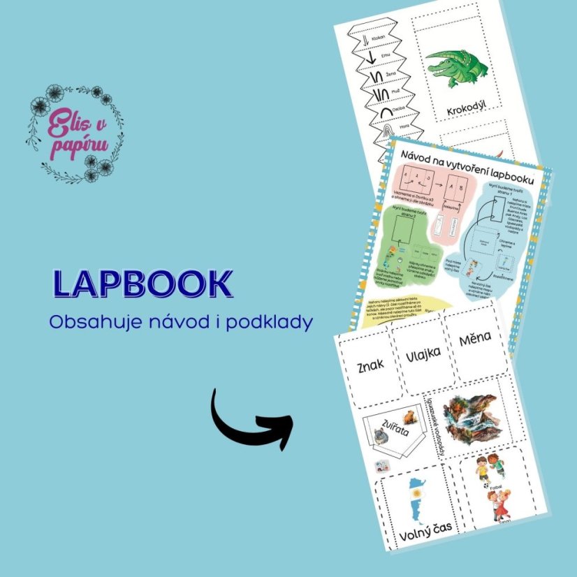 Lapbook pro děti na téma Argentina od Elis v papíru