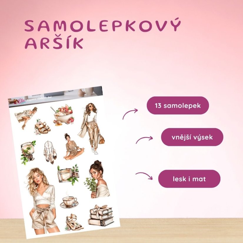 Elegance všedních dnů | Samolepky do diáře
