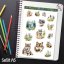 Samolepky s motivy vlků, které přinesou do tvého plánování sílu, eleganci a tajemství divoké přírody. Ideální pro diář, bujo nebo scrapbook plný dobrodružství.