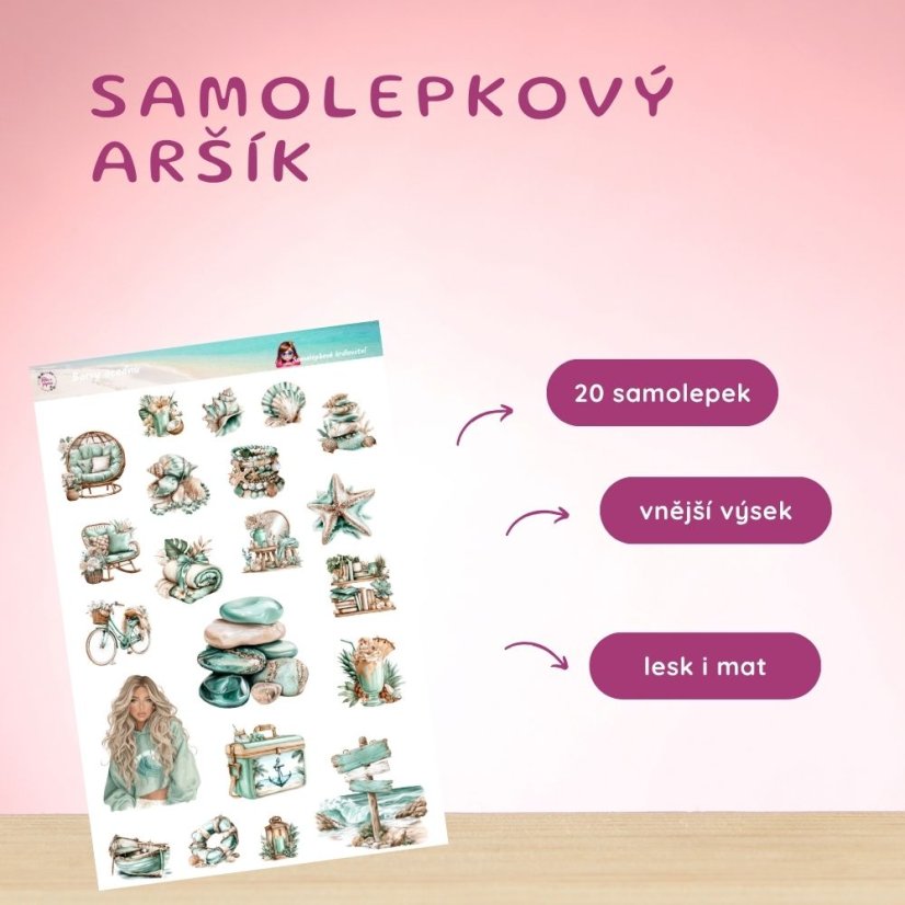 Barvy oceánu | Samolepky do diáře