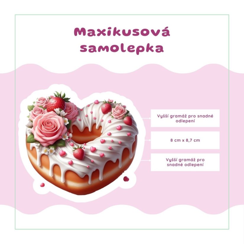 Valentýnský donut | Samolepky do diáře | Limitka