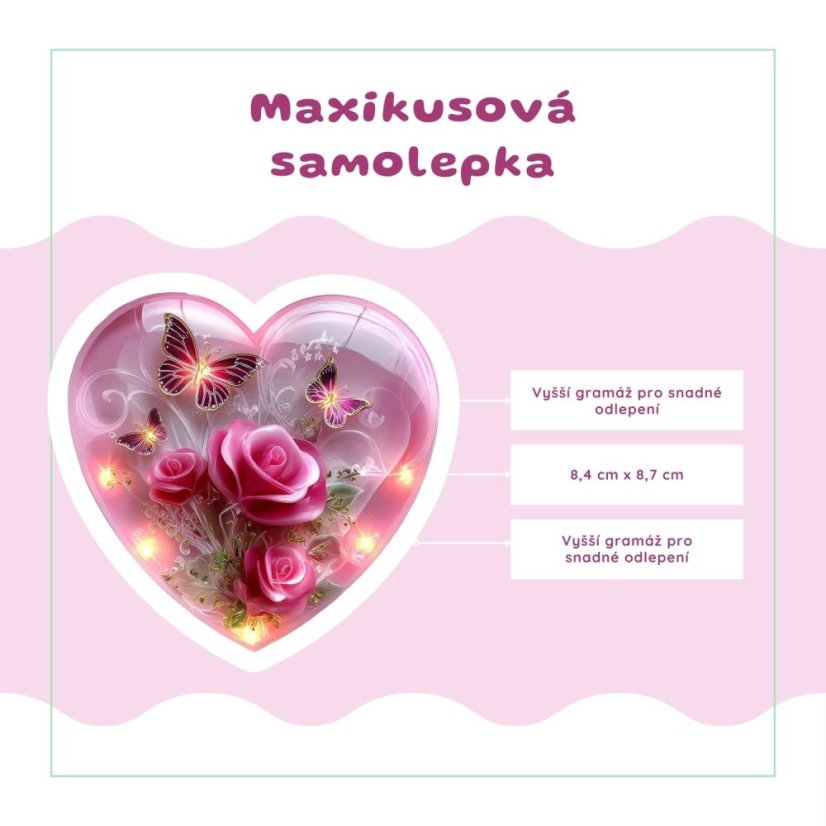 Srdce plné světla | Samolepky do diáře | Limitka