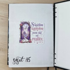 S každou kapitolou | Maxi kusová samolepka pro diář i scrapbook