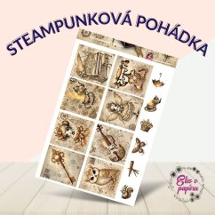 Steampunková pohádka | Samolepky do diáře - obrázkové boxy