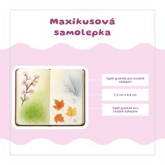 Roční období v zápisníku | Samolepka do diáře | Limitka