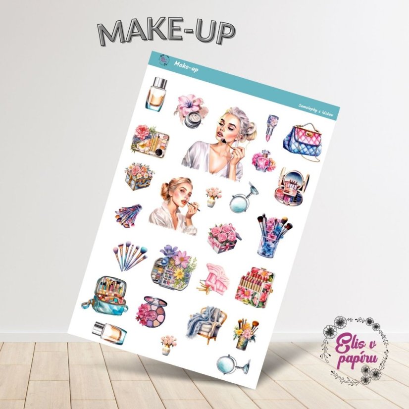 Samolepky do diáře od Elis v papíru s motivem make-up