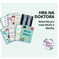 Hra na doktora obsahuje veškerou zdravotnickou dokumentaci včetně rentgenů a karty pacienta, kterou děti potřebují ke hře na doktora