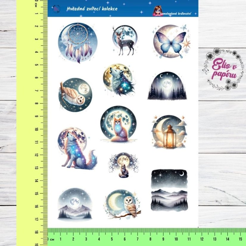 Hvězdná zvířecí kolekce | Samolepky do diáře