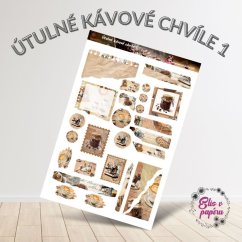 Útulné kávové chvíle 1 | Samolepky do diáře