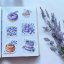 Levandulové pokušení | Velké kusové samolepky pro diář i scrapbook