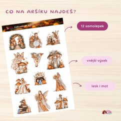 Kouzla podzimního lesa | Samolepky do diáře