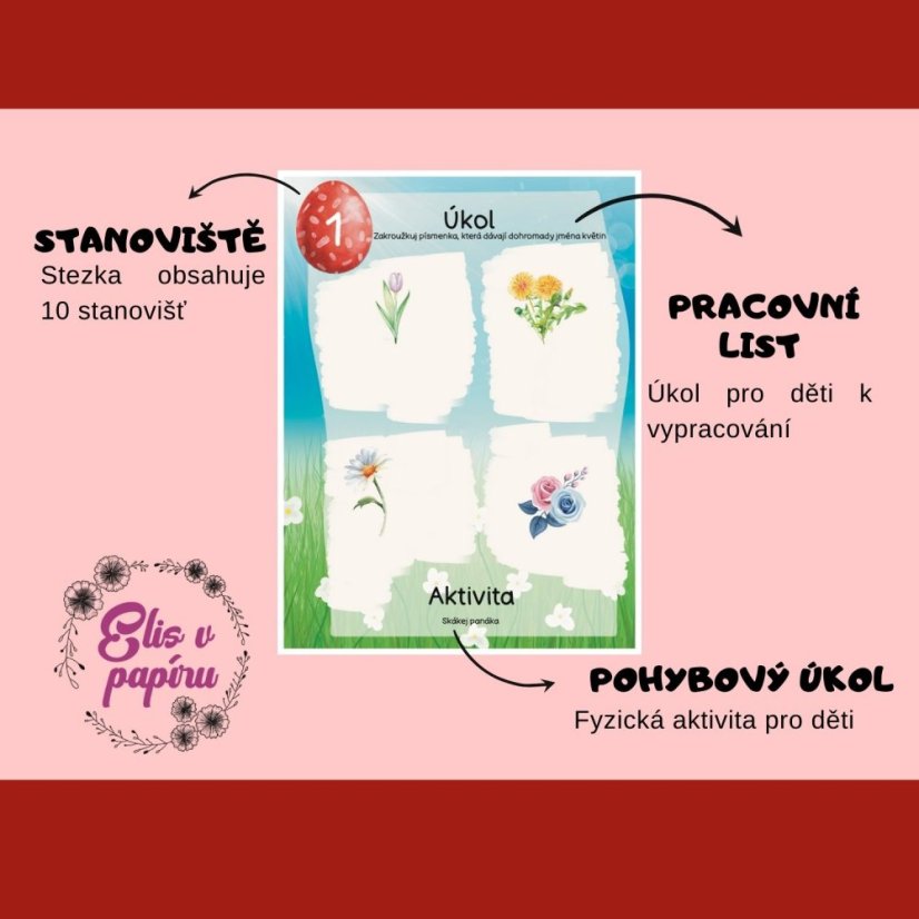 Velikonoční stezka pro děti od 6 let kombinuje vědomostní a sportovní úkoly