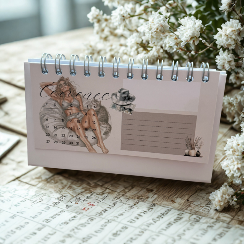 Stolní kalendář 2026 – ženský a elegantní