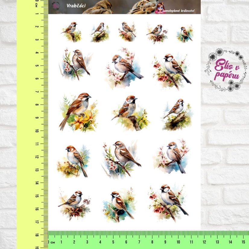 Vrabčáci | Samolepky do diáře