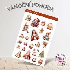 Samolepky do diáře od Elis v papíru s motivy Vánoční pohody Samolepky do diáře od Elis v papíru s motivy Vánoční pohody