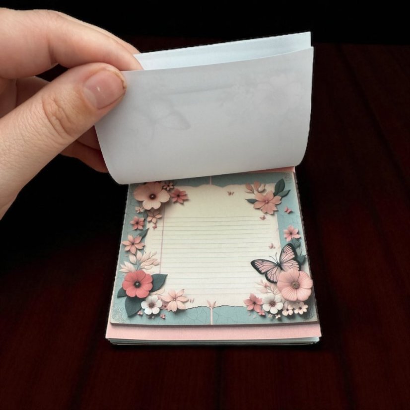 Trhací bloček s motýly