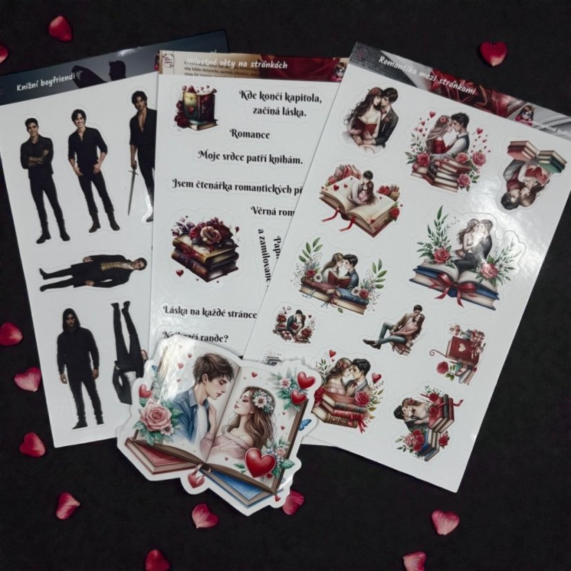 Romantická knihomolka | Balíček z mystery boxu pro knihomolky