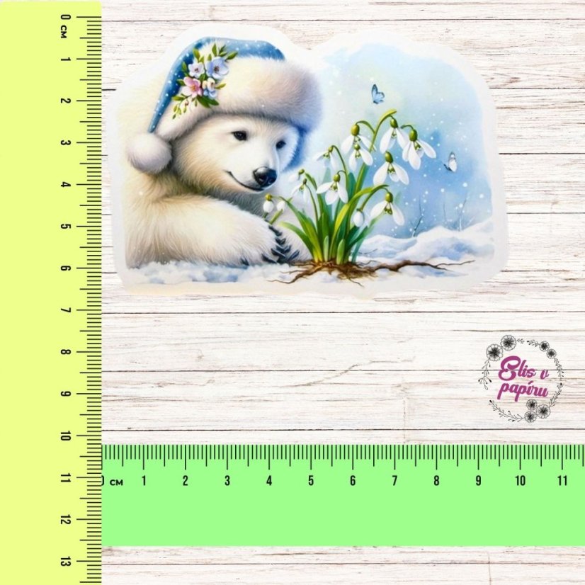 Medvídek vítá jaro | Samolepky do diáře