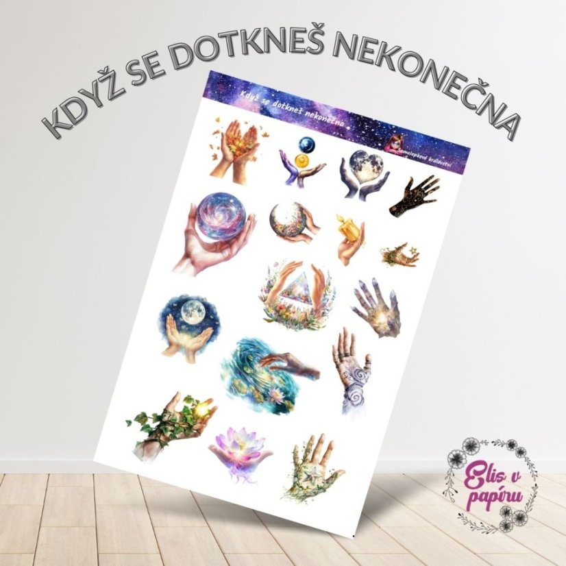 Když se dotkneš nekonečna | Samolepky do diáře