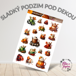 Sladký podzim pod dekou | Samolepky do diáře