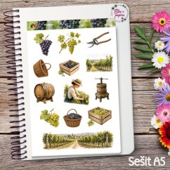 Vinobraní | Samolepky do diáře