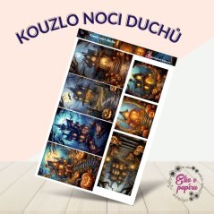 Kouzlo noci duchů | Samolepky do diáře - obrázkové boxy