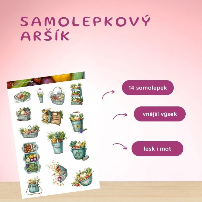 Ze zahrádky | Samolepky do diáře