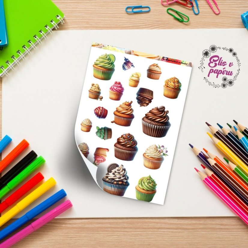 Cupcakemánie | Samolepky do diáře
