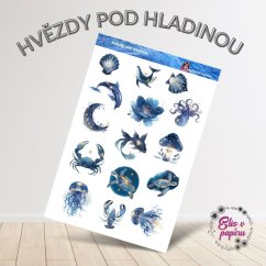 Hvězdy pod hladinou | Samolepky do diáře