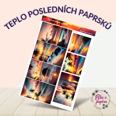 Teplo posledních paprsků | Samolepky do diáře