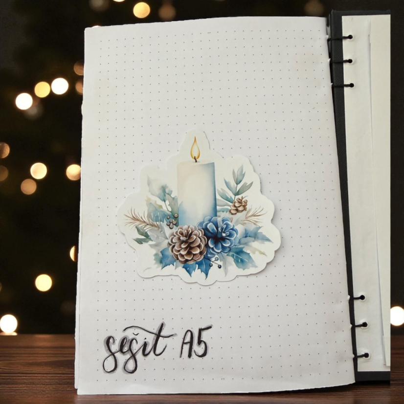 Adventní plamínek | Samolepky do diáře