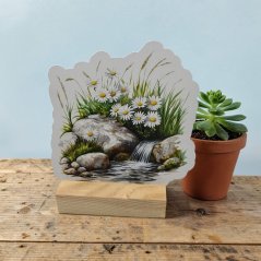 Kopretiny u horského pramene | Samolepka do diáře