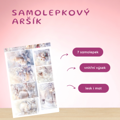 Klid, co se snáší jako sníh | Samolepky do diáře - obrázkové boxy