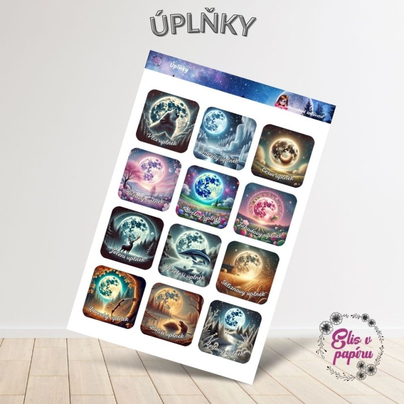 Úplňky | Samolepky do diáře