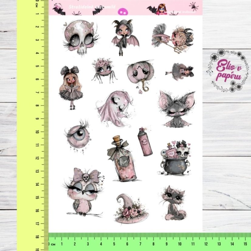 Strašidelně roztomilé | Samolepky do diáře
