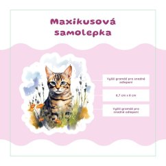 Bengalská kočka | Samolepka do diáře