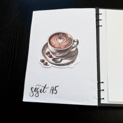 Espresso se srdcem | Samolepky do diáře