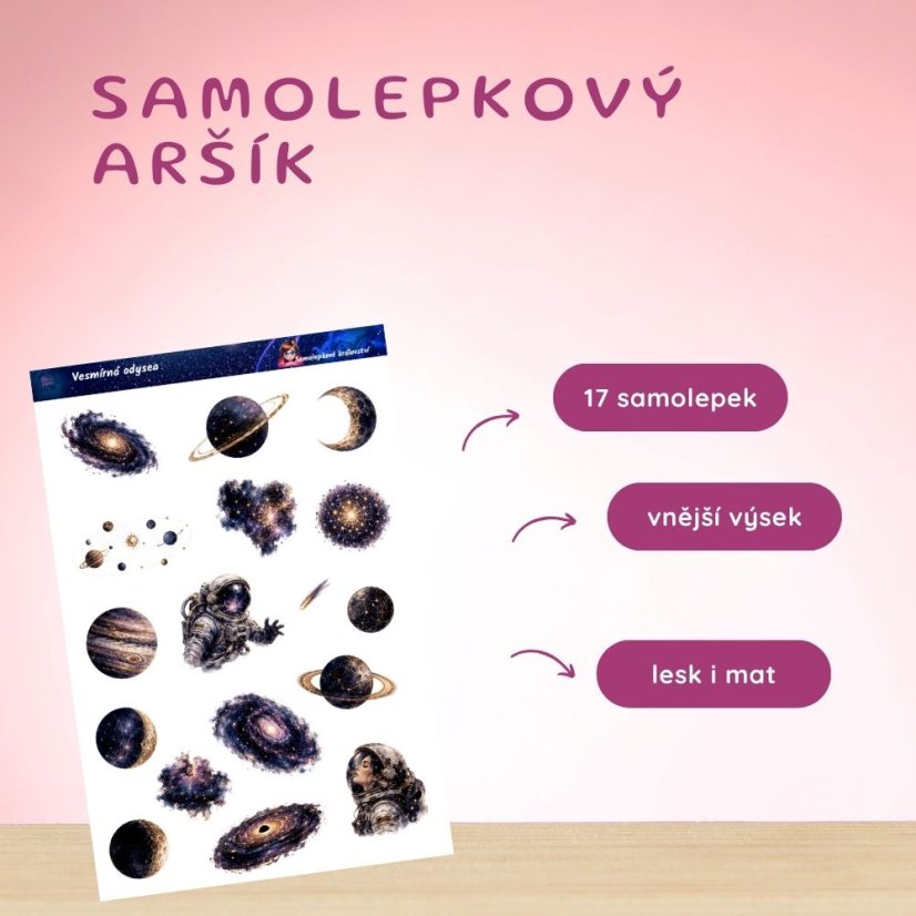 Vesmírná odysea | Samolepky do diáře