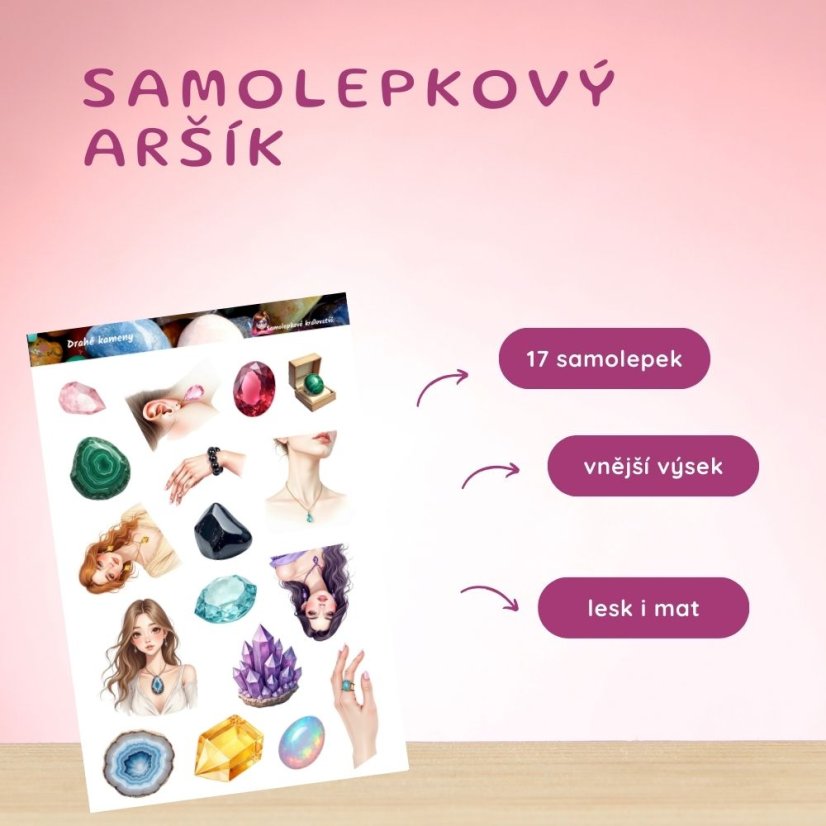 Drahé kameny | Samolepky do diáře