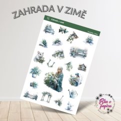 Diářové samolepky s motivy zimního zahradničení od Elis v papíru