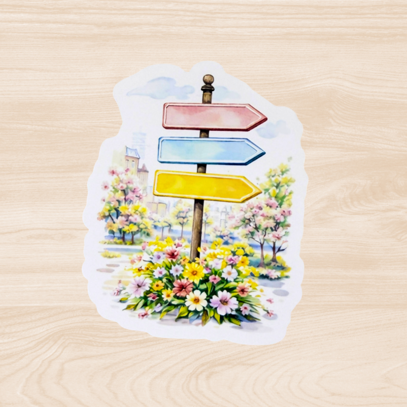 Městečko v dubnu | Měsíční samolepkový kit | 2026